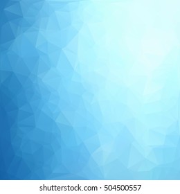 Blue Polygonal Mosaic Background, Creative Design Templates