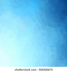 Blue Polygonal Mosaic Background, Creative Design Templates