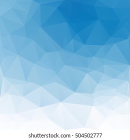 Blue Polygonal Mosaic Background, Creative Design Templates