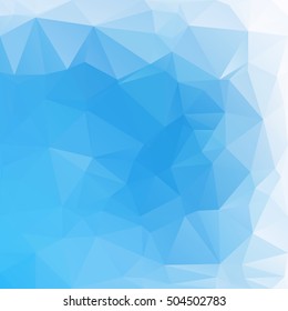 Blue Polygonal Mosaic Background, Creative Design Templates