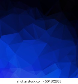 Blue Polygonal Mosaic Background, Creative Design Templates