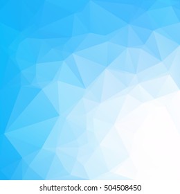 Blue Polygonal Mosaic Background, Creative Design Templates