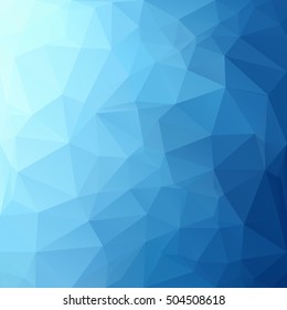 Blue Polygonal Mosaic Background, Creative Design Templates