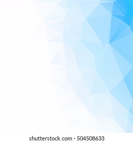 Blue Polygonal Mosaic Background, Creative Design Templates