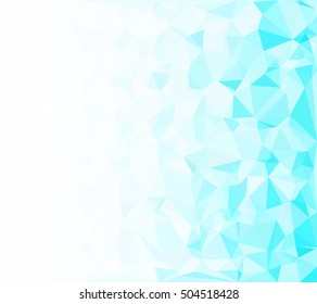 Blue Polygonal Mosaic Background, Creative Design Templates