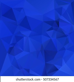 Blue Polygonal Mosaic Background, Creative Design Templates