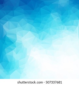 Blue Polygonal Mosaic Background, Creative Design Templates