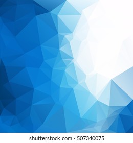 Blue Polygonal Mosaic Background, Creative Design Templates
