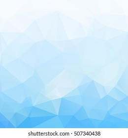 Blue Polygonal Mosaic Background, Creative Design Templates