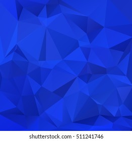 Blue Polygonal Mosaic Background, Creative Design Templates