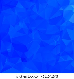 Blue Polygonal Mosaic Background, Creative Design Templates