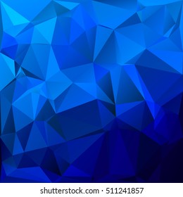 Blue Polygonal Mosaic Background, Creative Design Templates