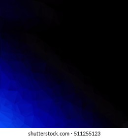 Blue Polygonal Mosaic Background, Creative Design Templates