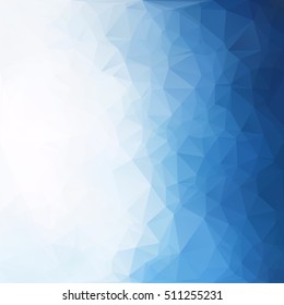 Blue Polygonal Mosaic Background, Creative Design Templates