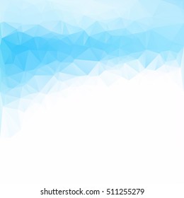 Blue Polygonal Mosaic Background, Creative Design Templates