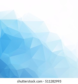 Blue Polygonal Mosaic Background, Creative Design Templates