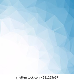 Blue Polygonal Mosaic Background, Creative Design Templates