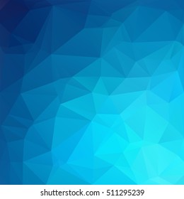 Blue Polygonal Mosaic Background, Creative Design Templates