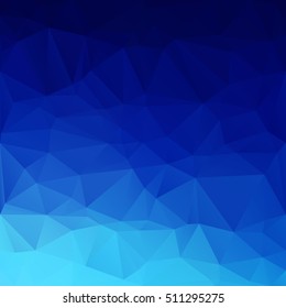 Blue Polygonal Mosaic Background, Creative Design Templates
