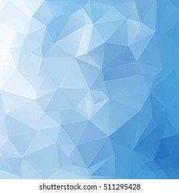 Blue Polygonal Mosaic Background, Creative Design Templates