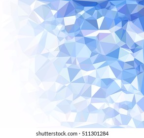 Blue Polygonal Mosaic Background, Creative Design Templates