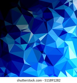 Blue Polygonal Mosaic Background, Creative Design Templates