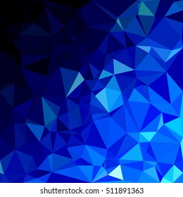 Blue Polygonal Mosaic Background, Creative Design Templates