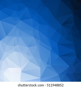 Blue Polygonal Mosaic Background, Creative Design Templates