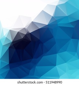 Blue Polygonal Mosaic Background, Creative Design Templates