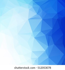 Blue Polygonal Mosaic Background, Creative Design Templates