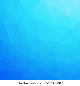 Blue Polygonal Mosaic Background, Creative Design Templates