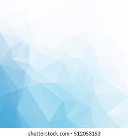 Blue Polygonal Mosaic Background, Creative Design Templates
