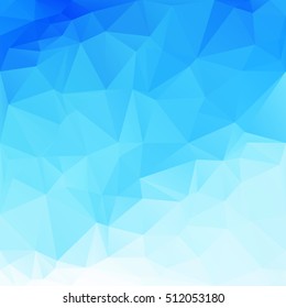 Blue Polygonal Mosaic Background, Creative Design Templates