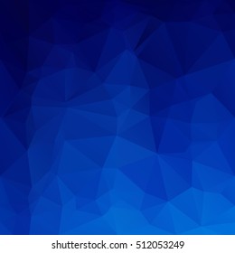 Blue Polygonal Mosaic Background, Creative Design Templates