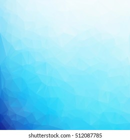 Blue Polygonal Mosaic Background, Creative Design Templates