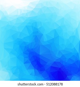 Blue Polygonal Mosaic Background, Creative Design Templates