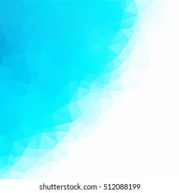 Blue Polygonal Mosaic Background, Creative Design Templates