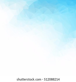 Blue Polygonal Mosaic Background, Creative Design Templates