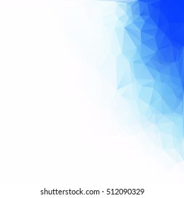 Blue Polygonal Mosaic Background, Creative Design Templates
