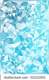 Blue Polygonal Mosaic Background, Creative Design Templates