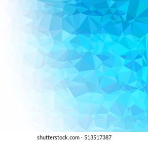 Blue Polygonal Mosaic Background, Creative Design Templates