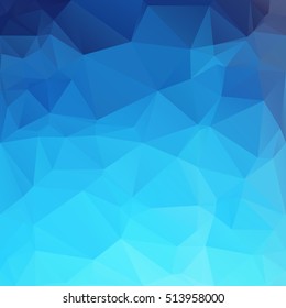 Blue Polygonal Mosaic Background, Creative Design Templates