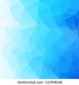Blue Polygonal Mosaic Background, Creative Design Templates