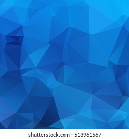 Blue Polygonal Mosaic Background, Creative Design Templates