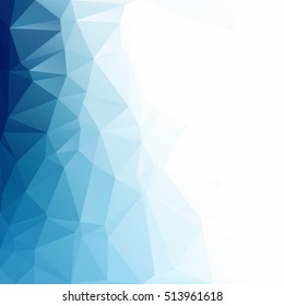 Blue Polygonal Mosaic Background, Creative Design Templates