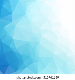Blue Polygonal Mosaic Background, Creative Design Templates