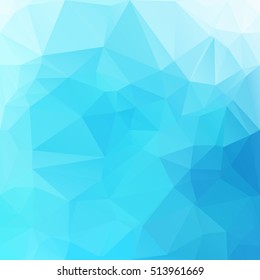 Blue Polygonal Mosaic Background, Creative Design Templates