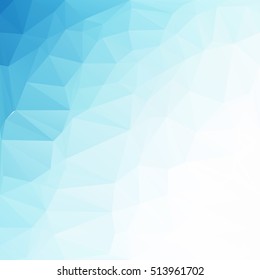 Blue Polygonal Mosaic Background, Creative Design Templates
