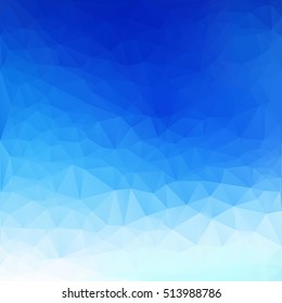 Blue Polygonal Mosaic Background, Creative Design Templates