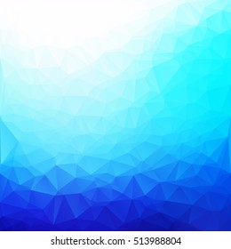 Blue Polygonal Mosaic Background, Creative Design Templates